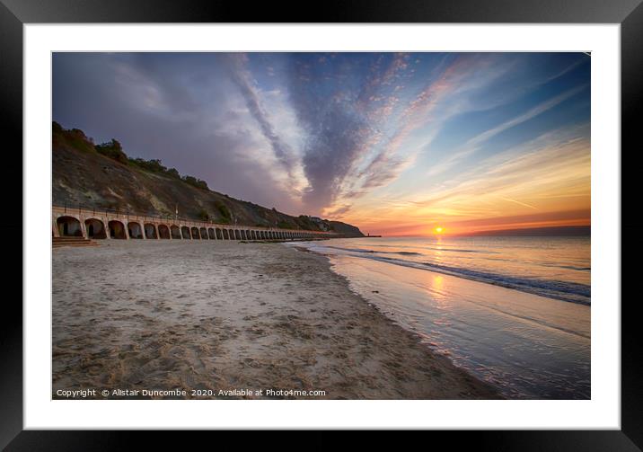 Sunny Sands Sunrise  Framed Mounted Print by Alistair Duncombe
