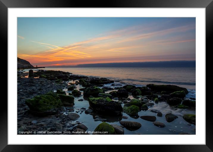 Scarred Sunrise Framed Mounted Print by Alistair Duncombe