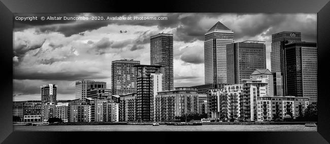 Canary Wharf  Framed Print by Alistair Duncombe