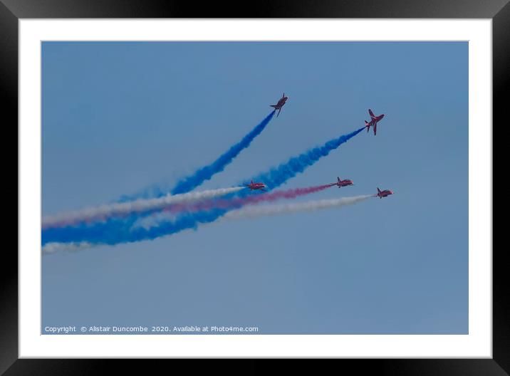 The Red Arrows  Framed Mounted Print by Alistair Duncombe