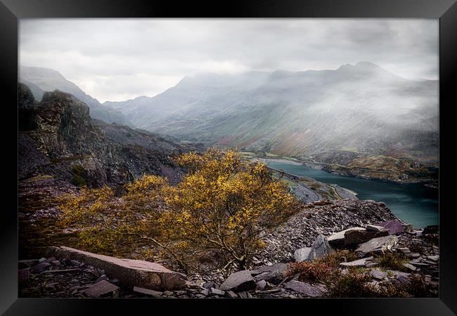 Dinorwic Quarry Framed Print by Roger Daniel