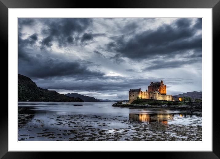 Evening at Eilean Donan Castle Framed Mounted Print by Roger Daniel