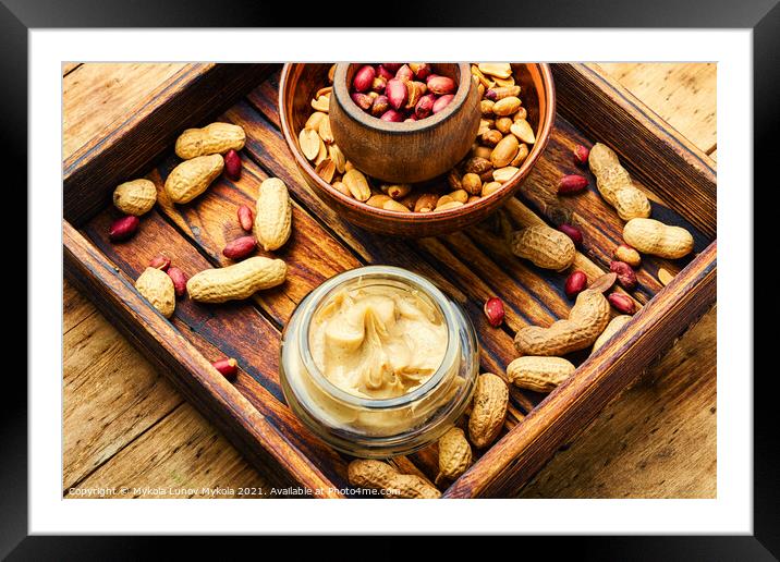 Homemade peanut butter Framed Mounted Print by Mykola Lunov Mykola