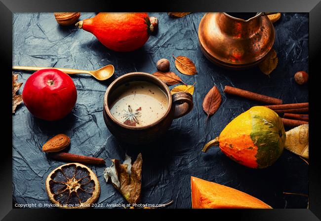 Delicious pumpkin latte Framed Print by Mykola Lunov Mykola