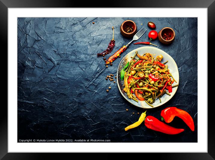 Spicy vegetable appetizer Framed Mounted Print by Mykola Lunov Mykola