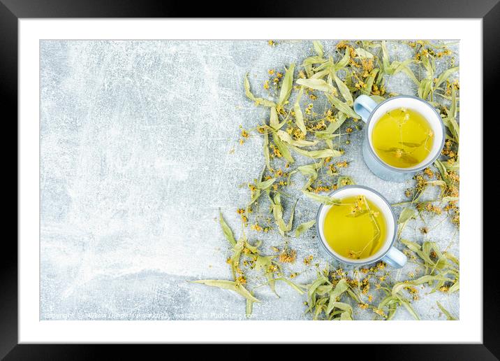 Healing herbal tea. Framed Mounted Print by Mykola Lunov Mykola