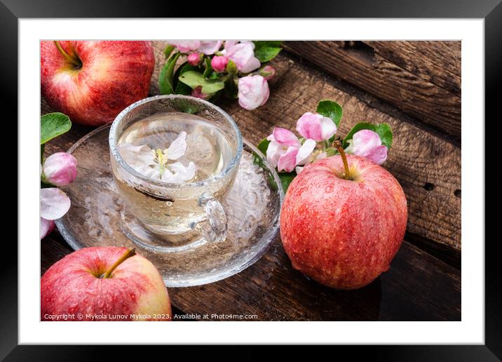 Cup of apple tea Framed Mounted Print by Mykola Lunov Mykola