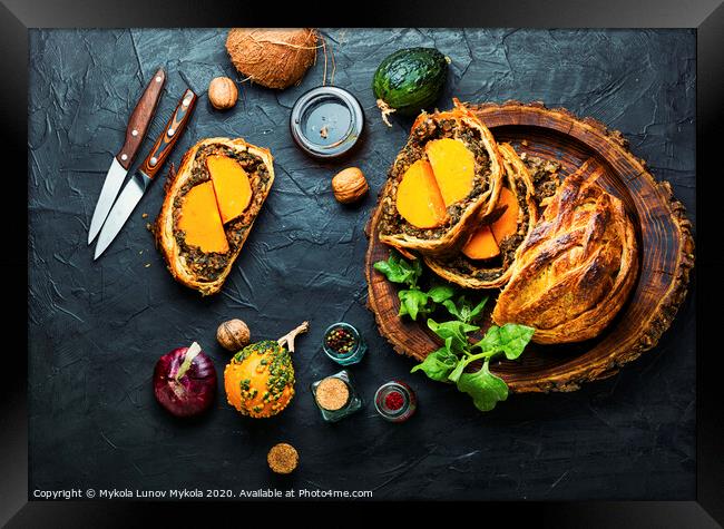 Wellington pumpkin,autumn food Framed Print by Mykola Lunov Mykola
