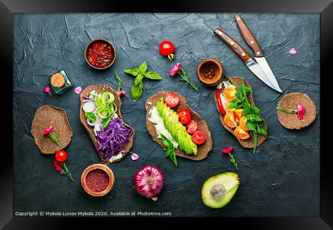Mexican vegetarian taco Framed Print by Mykola Lunov Mykola