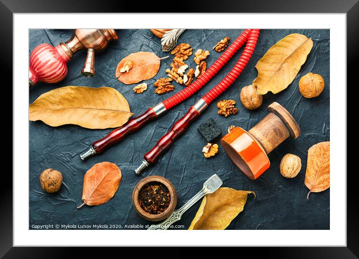 Shisha with walnut Framed Mounted Print by Mykola Lunov Mykola