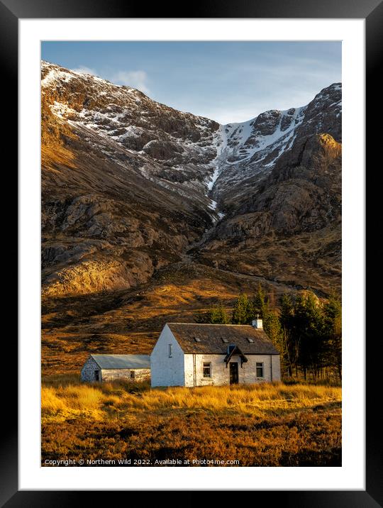A solitary cottage in the Scottish Highlands Framed Mounted Print by Northern Wild