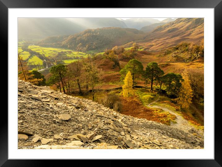 Misty autumnal Borrowdale  Framed Mounted Print by Northern Wild