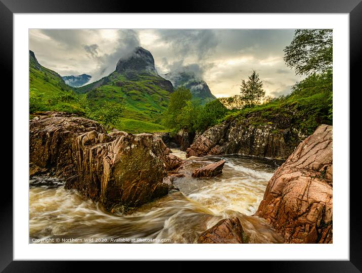 Three Sisters storm Framed Mounted Print by Northern Wild