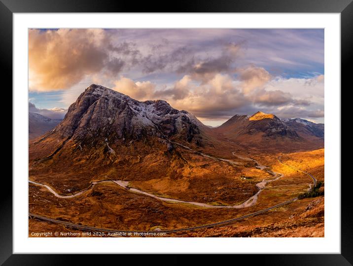 Glencoe autumn view Framed Mounted Print by Northern Wild
