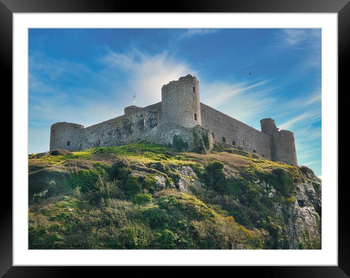 Harlech Castle Framed Mounted Print by chris hyde