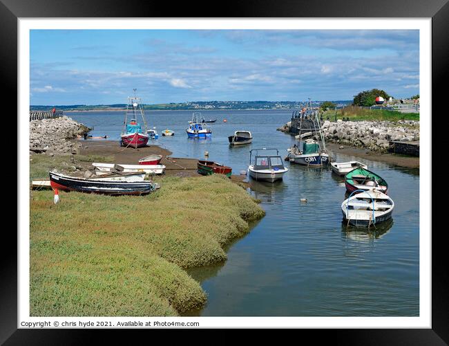 Greenfield Dock Flintshire Framed Print by chris hyde