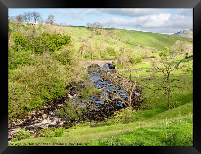 River Ribble North Yorkshire Framed Print by chris hyde