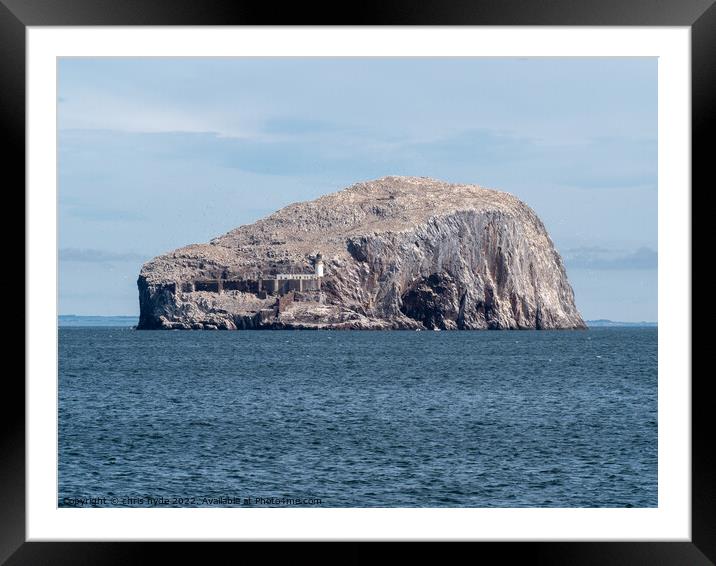 Bass Rock Framed Mounted Print by chris hyde