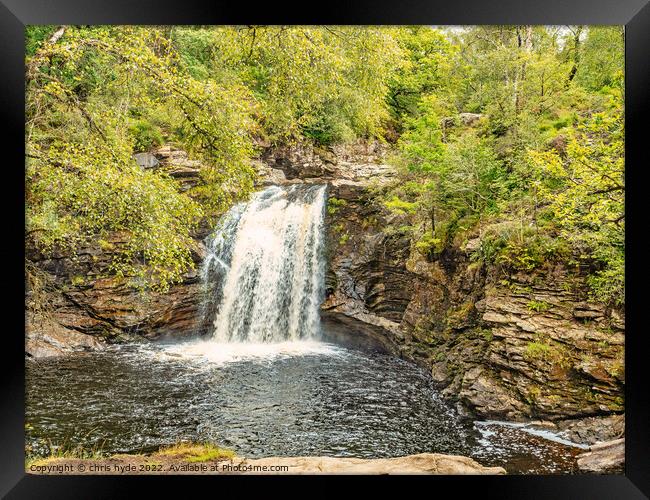 Falls of Falloch Framed Print by chris hyde