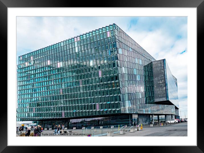 Reykjavik Opera House Framed Mounted Print by chris hyde