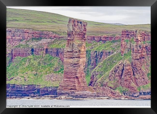 Old Man Of Hoy Framed Print by chris hyde