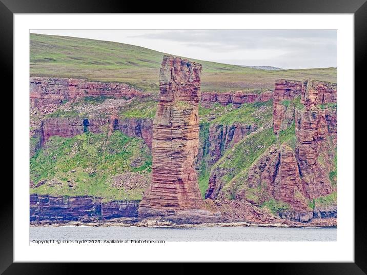 Old Man Of Hoy Framed Mounted Print by chris hyde