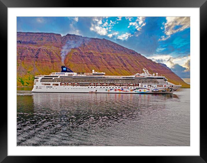 Norwegian Star Cruise Liner  Framed Mounted Print by chris hyde