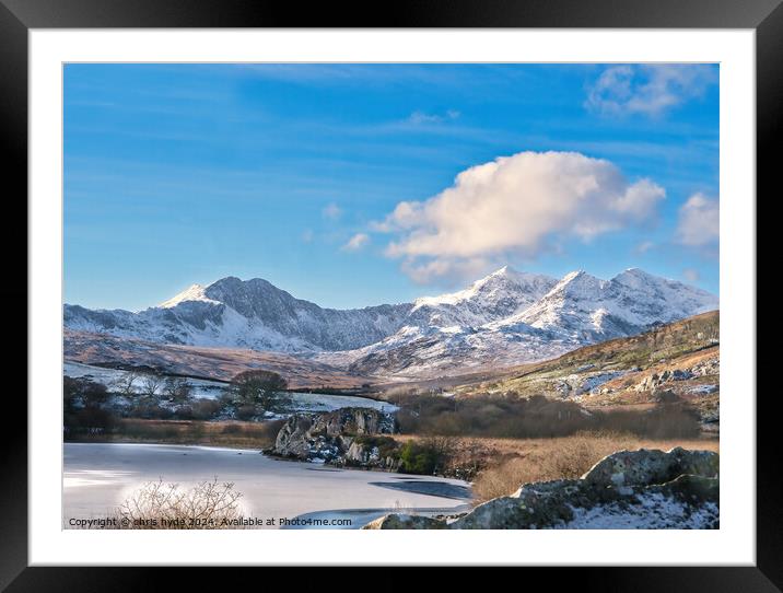 Mount Snowdon Framed Mounted Print by chris hyde