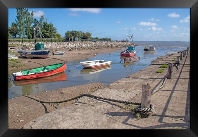 Greenfield Dock on River Dee Wales Framed Print by chris hyde