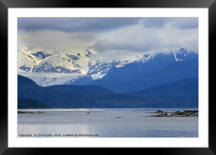 Alaskan Mountain Scene Framed Mounted Print by chris hyde