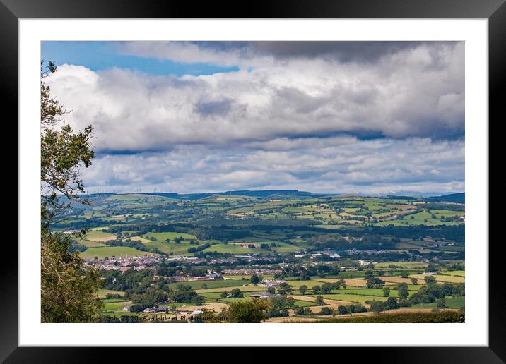 Clwydian Hills Denbighshire Framed Mounted Print by chris hyde