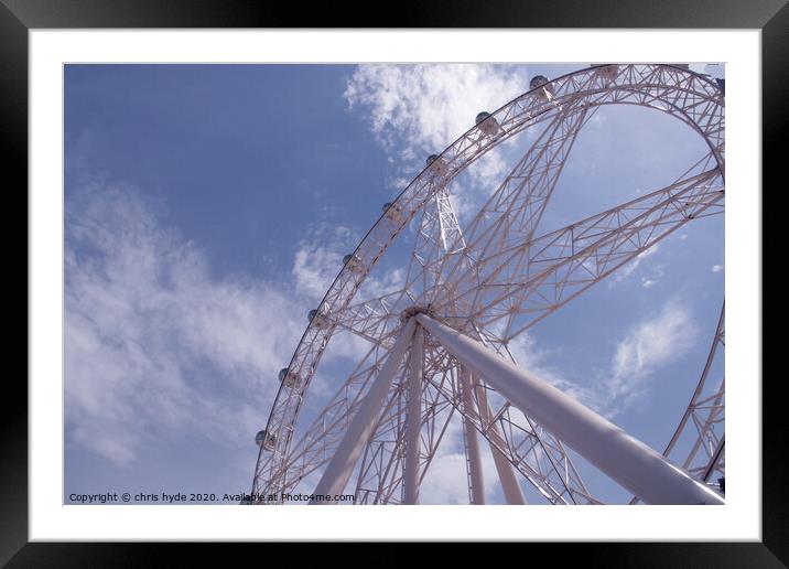 Melbourne Ferris Wheel Framed Mounted Print by chris hyde