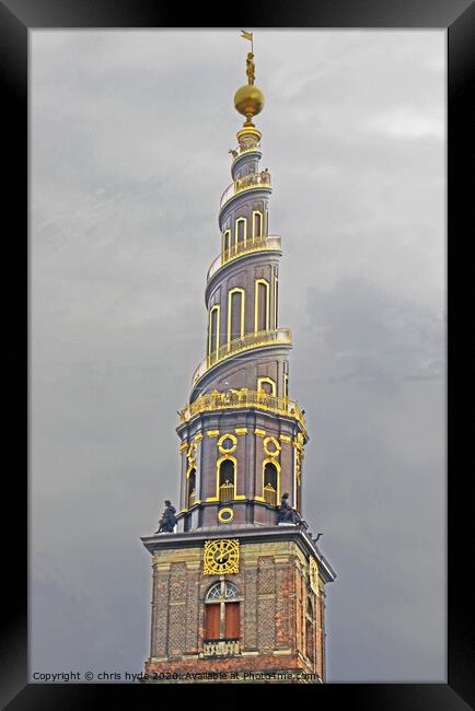 Church of Christ the Saviour Copenhagan Framed Print by chris hyde