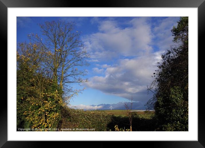 Big Sky in the Fens Framed Mounted Print by Murray Croft