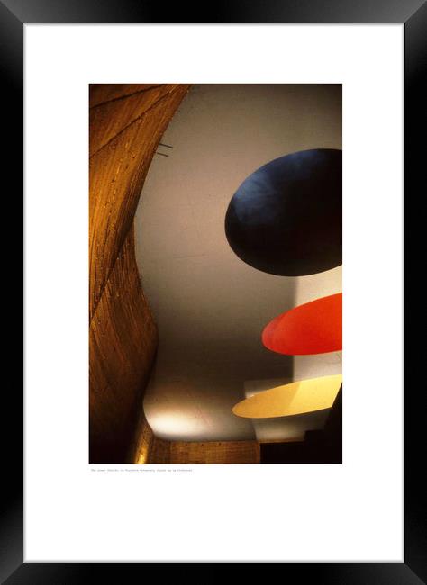 The Lower Church, La Tourette.  Framed Print by Michael Angus