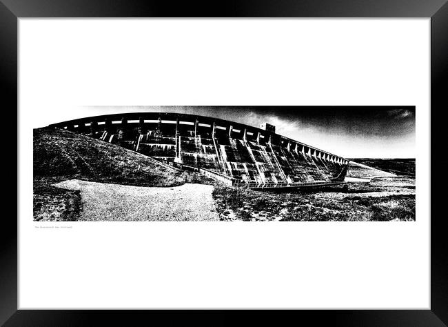 Glascarnoch Dam (Scotland). Framed Print by Michael Angus
