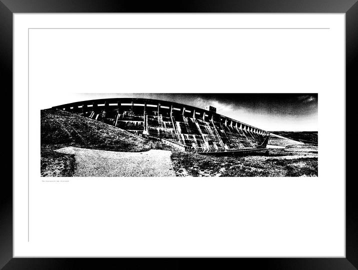 Glascarnoch Dam (Scotland). Framed Mounted Print by Michael Angus
