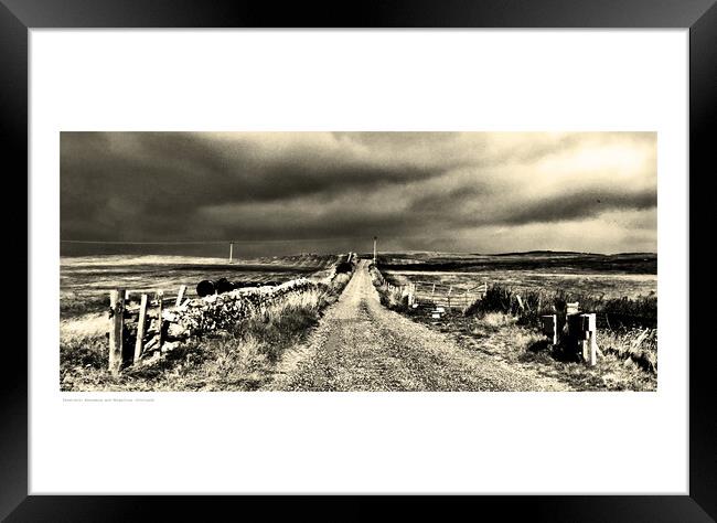 Farmtrack: Anonymous and Ubiquitous (Scotland) Framed Print by Michael Angus