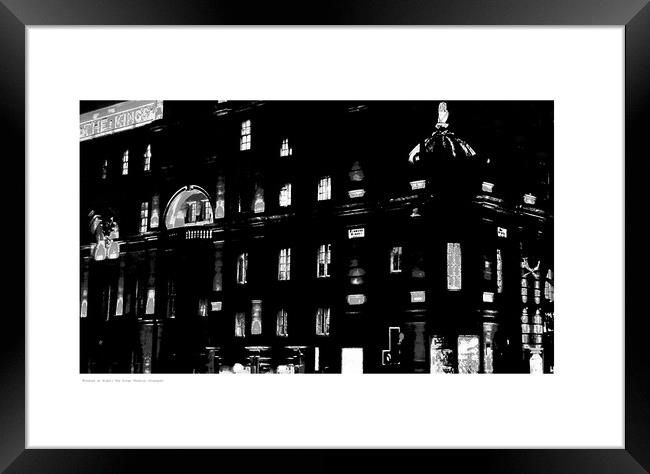 Night Windows: Kings Theatre (Glasgow) Framed Print by Michael Angus