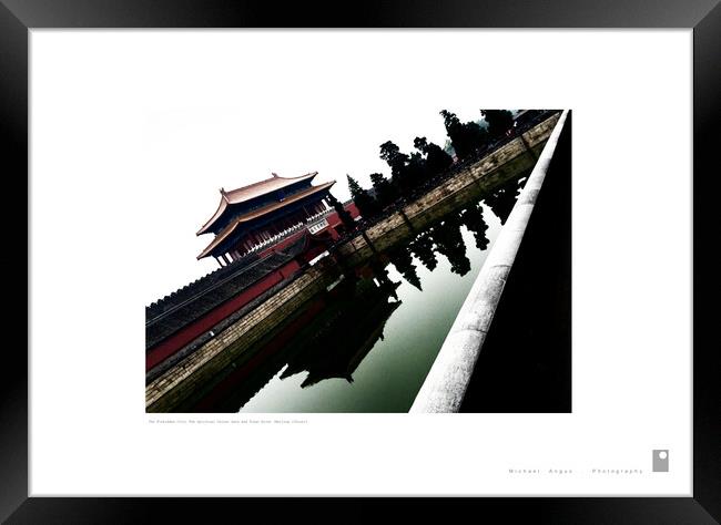 Forbidden City: Spiritual Valour Gate (Beijing) Framed Print by Michael Angus
