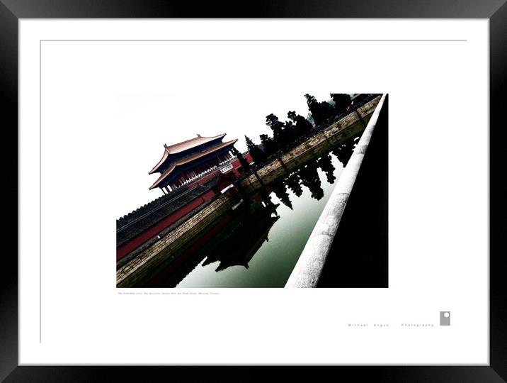 Forbidden City: Spiritual Valour Gate (Beijing) Framed Mounted Print by Michael Angus