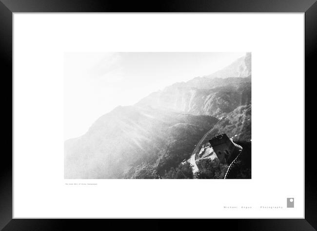 The Great Wall of China (Huangyaguan) Framed Print by Michael Angus
