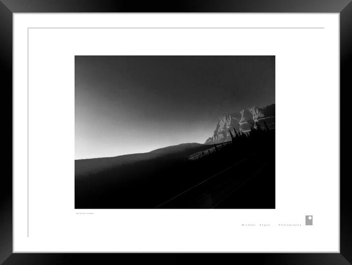 The Rockies (Canada) Framed Mounted Print by Michael Angus
