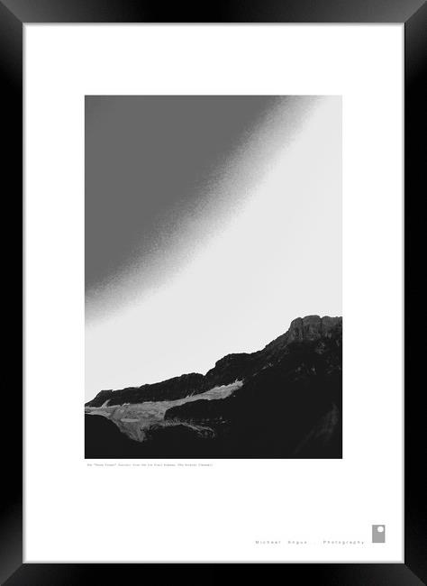 The ‘Three Finger’ Glacier: (Rockies [Canada]) Framed Print by Michael Angus