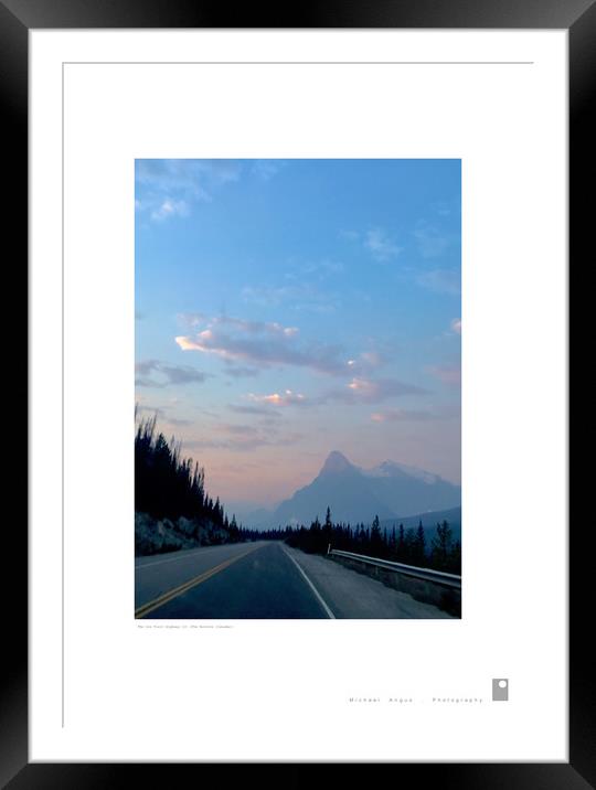 Ice Trail Highway (I) (Rockies [Canada]) Framed Mounted Print by Michael Angus