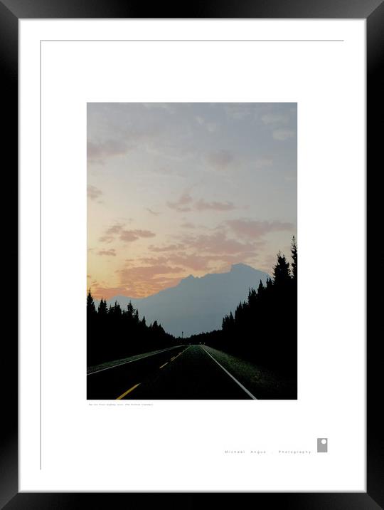 Ice Trail Highway (III) (Rockies [Canada]) Framed Mounted Print by Michael Angus