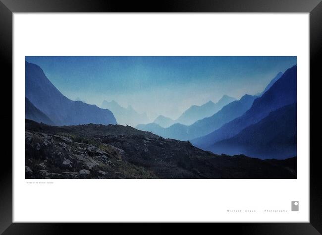 Shades of The Rockies (Canada) Framed Print by Michael Angus