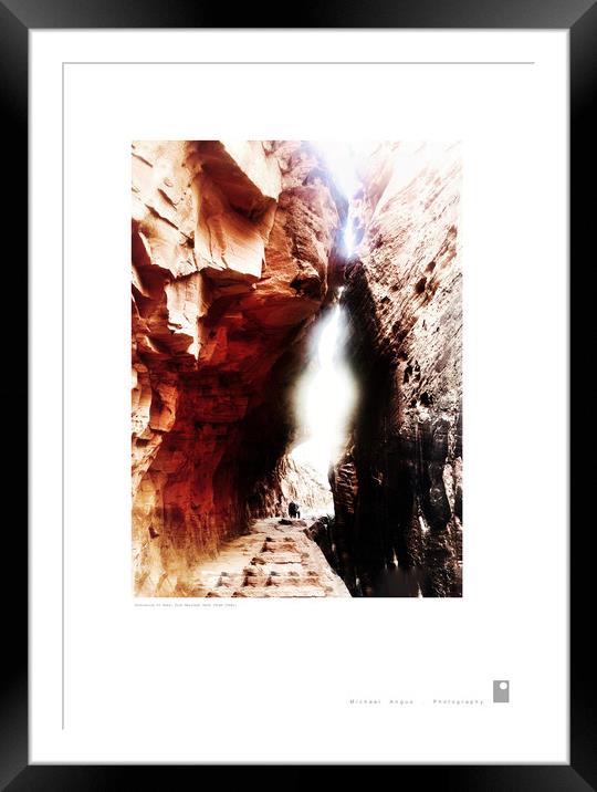 Invitation to Pass: Zion National Park Framed Mounted Print by Michael Angus