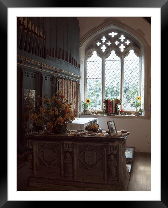 Quiet time for thourght and prayer Framed Mounted Print by David French