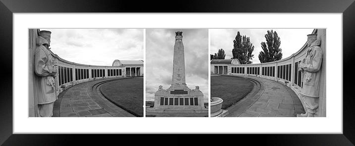 Chatham War Memorial tripitch Framed Mounted Print by David French